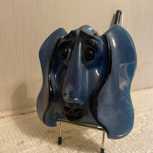 Basset Hound Resin Mail Sorter *vintage* - Picture 2 of 7